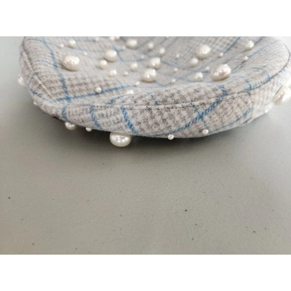 NWT Lele Sadoughi Fuax Pearl Embellished Beret One Size - Picture 10 of 10